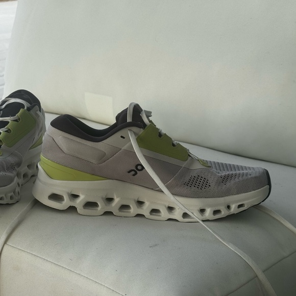 On Running Cloudstratus 3 Pear Ivory 3WD30122143 Women’s 8.5 Cloud Sneaker Shoe - Picture 8 of 14